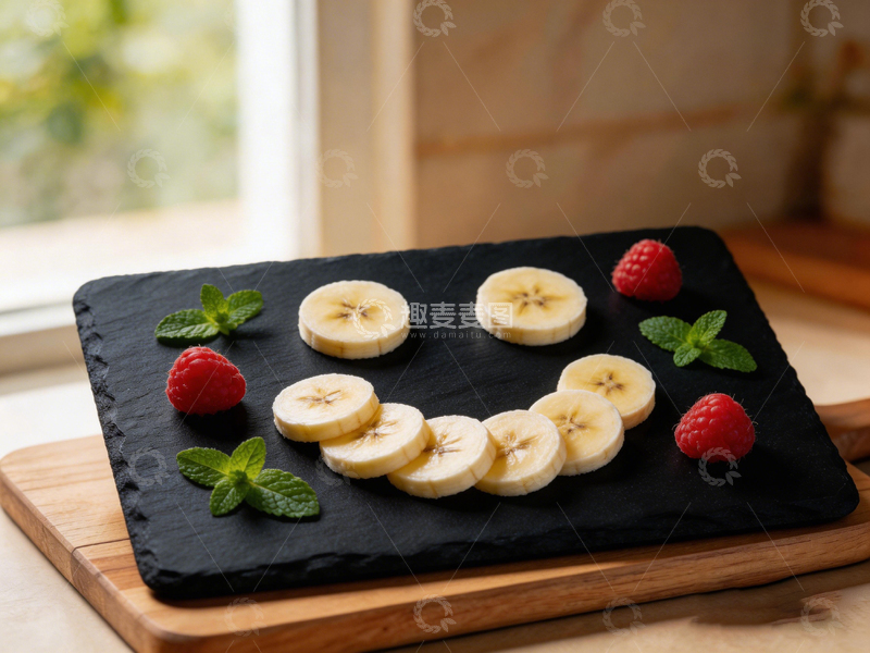 高清大图下载【趣麦麦图】【标题】：简约水果拼盘