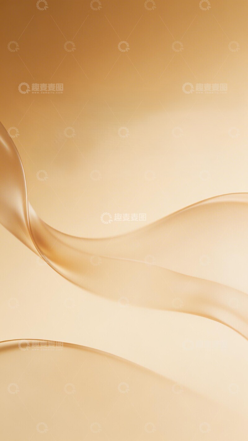 高清大图下载【趣麦麦图】柔和曲线黄金色调背景