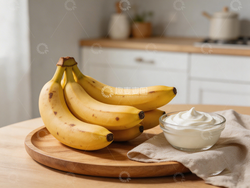 高清大图下载【趣麦麦图】清新厨房水果酸奶摆盘