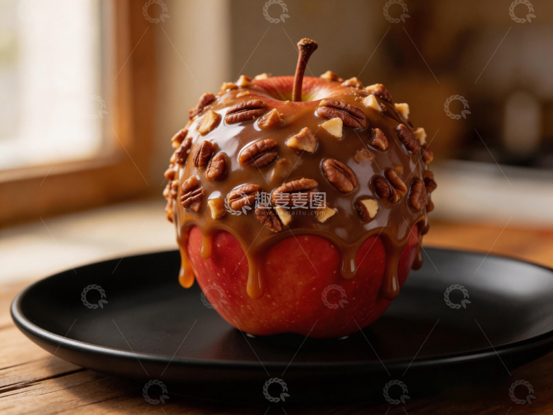 高清大图下载【趣麦麦图】香甜糖霜苹果小吃美食摄影