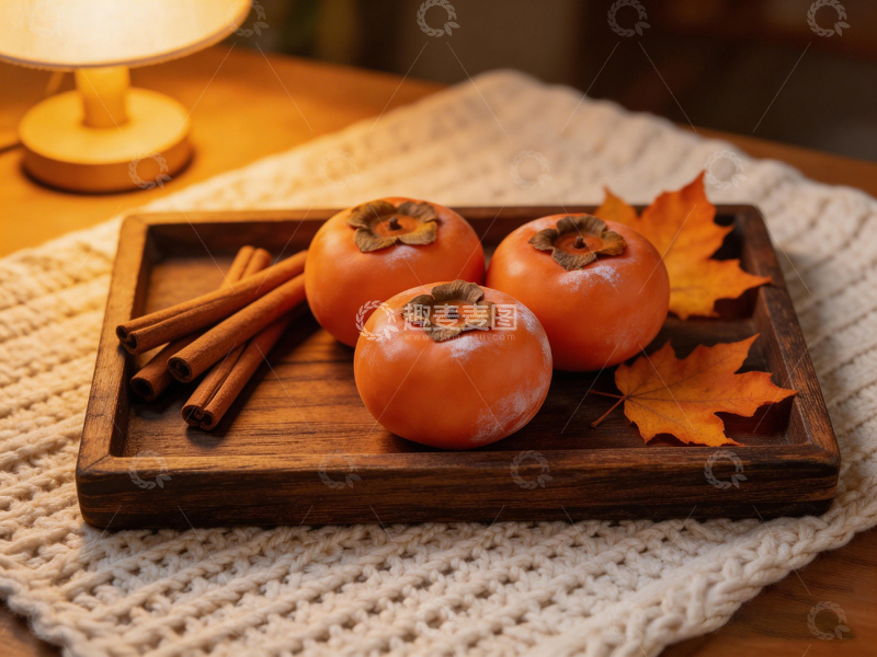 高清大图下载【趣麦麦图】温馨秋季柿子静物摄影