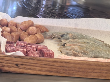 美食摆盘新鲜海鲜肉类