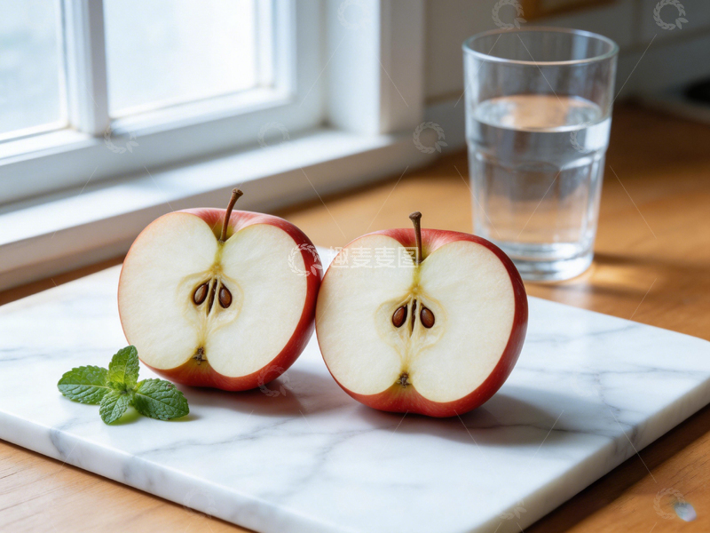 高清大图下载【趣麦麦图】清新简约苹果饮品静物摄影