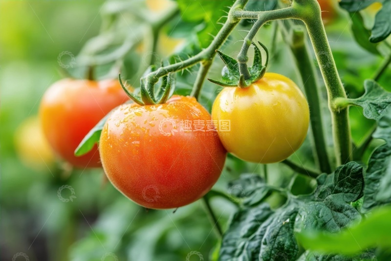 高清大图下载【趣麦麦图】西红柿地里熟透的西红柿