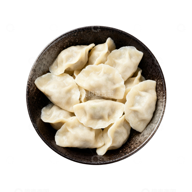 高清大图下载【趣麦麦图】陶瓷碗蒸饺美食摄影