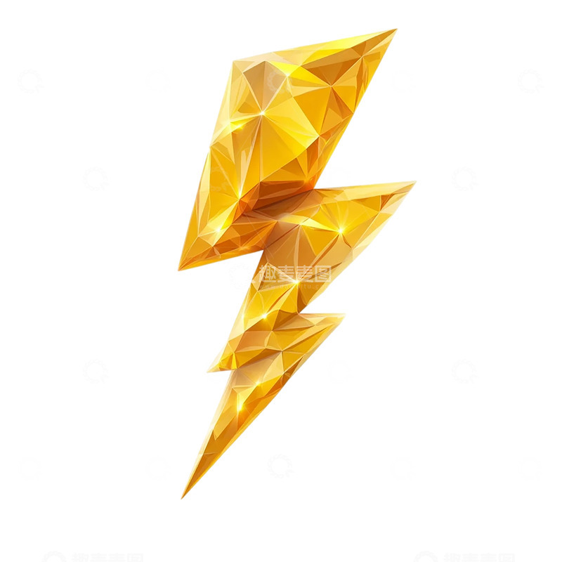 高清大图下载【趣麦麦图】闪耀的黄金闪电奇观