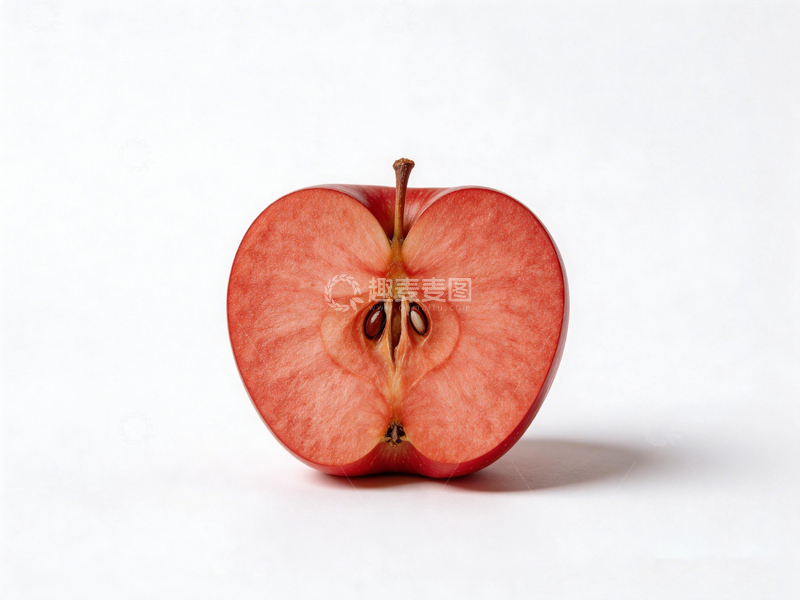 高清大图下载【趣麦麦图】简约红苹果切面摄影