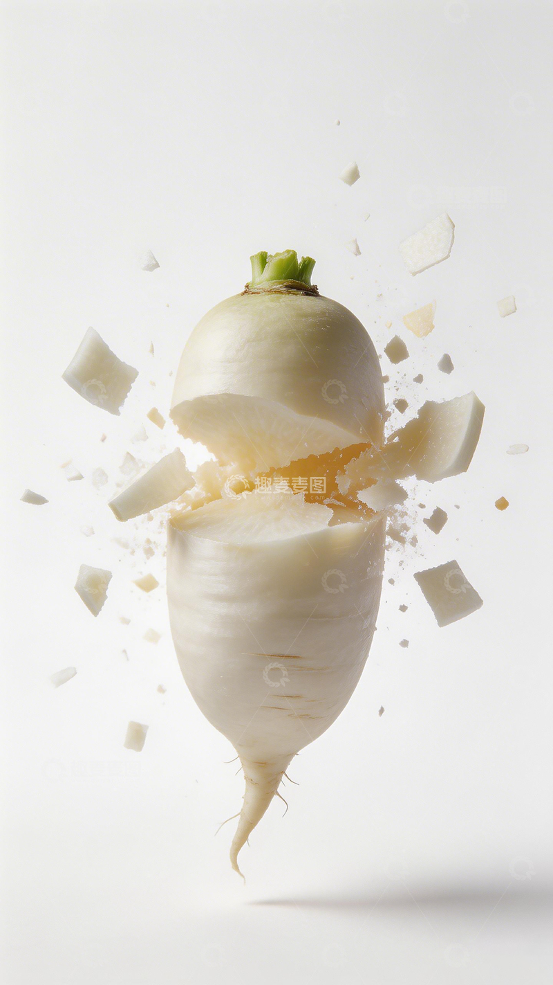 高清大图下载【趣麦麦图】白萝卜爆炸瞬间