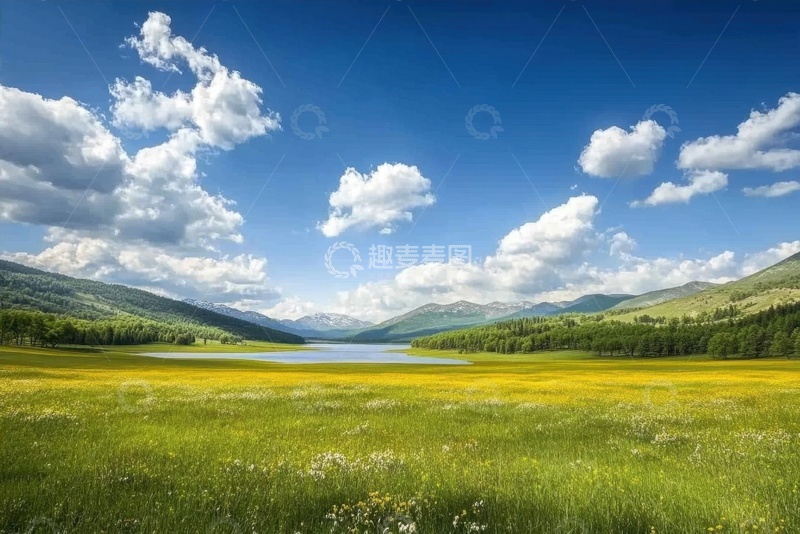 高清大图下载【趣麦麦图】野外草原草坪风景