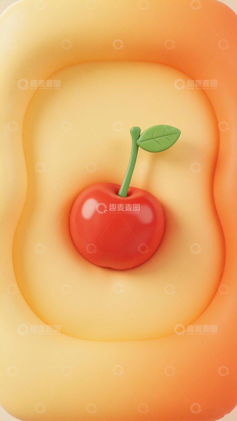 高清大图下载【趣麦麦图】卡通樱桃水果壁纸