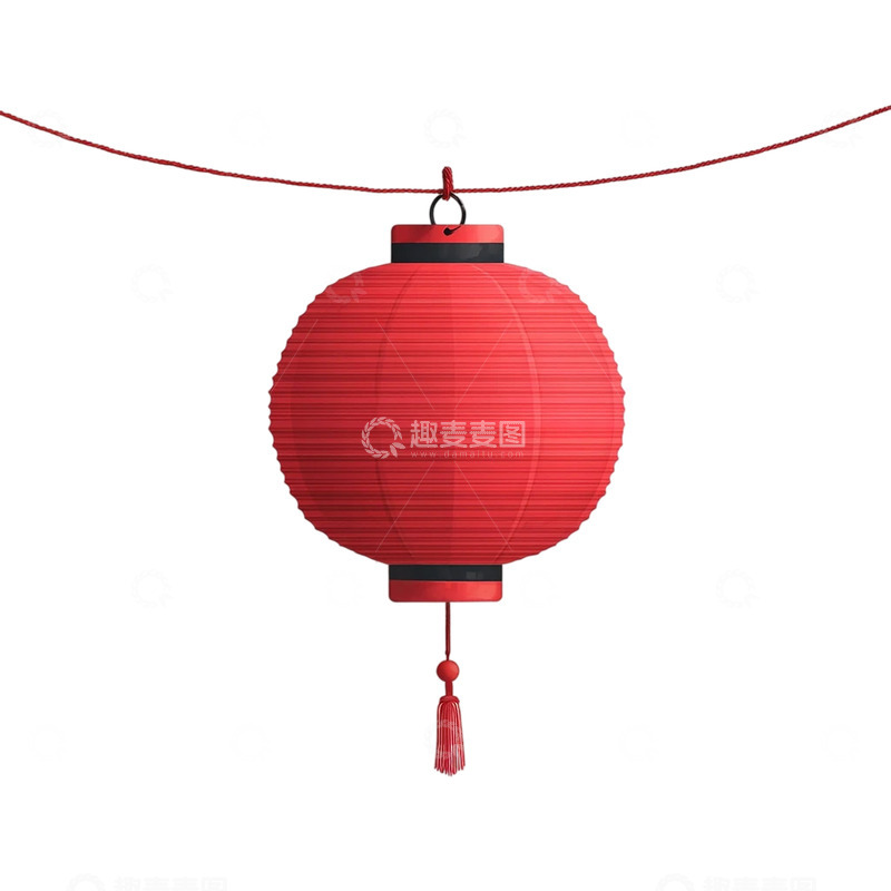 高清大图下载【趣麦麦图】红色灯笼的传统韵味与现代简约融合