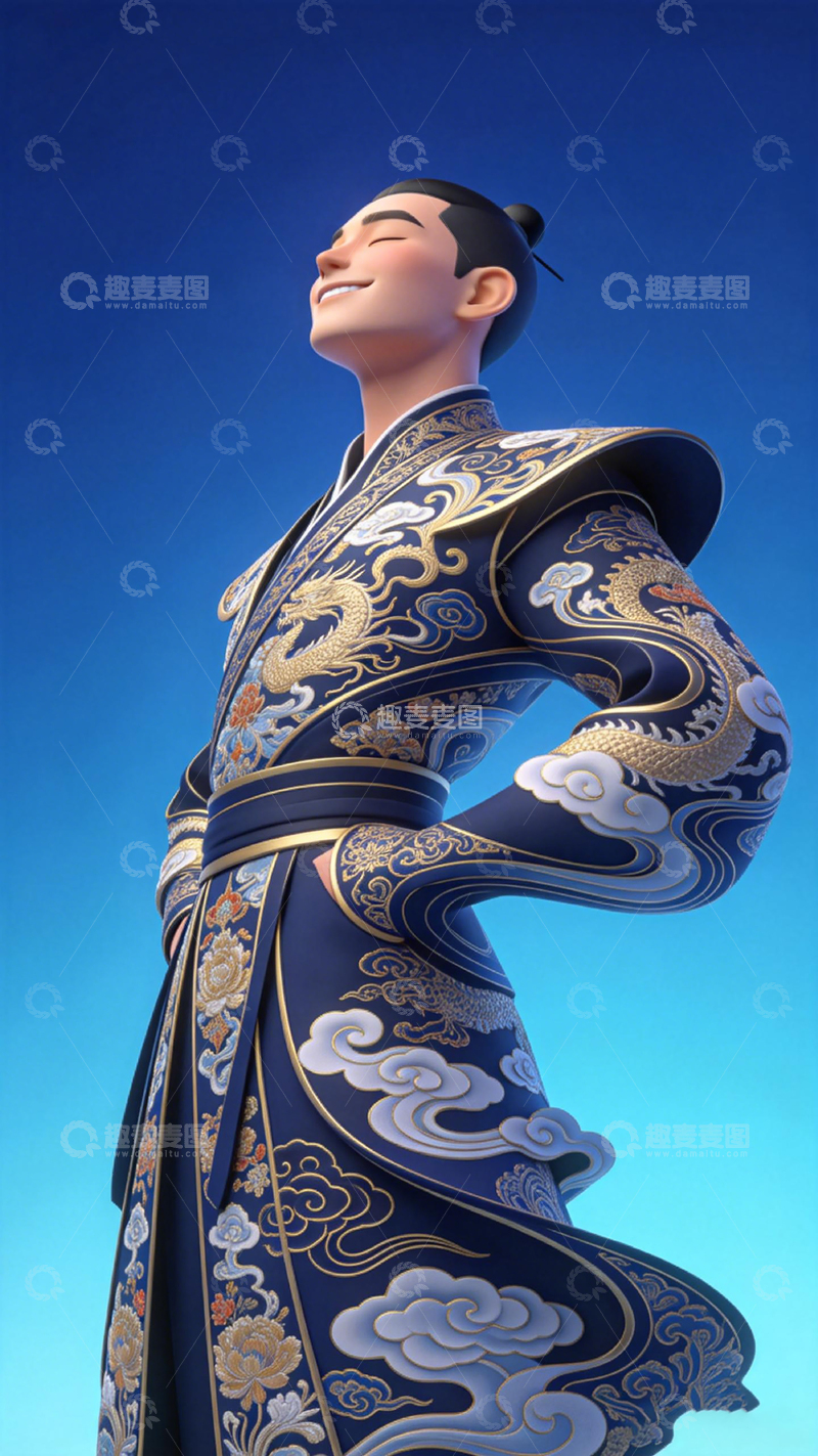 高清大图下载【趣麦麦图】古风华丽服饰人物插画