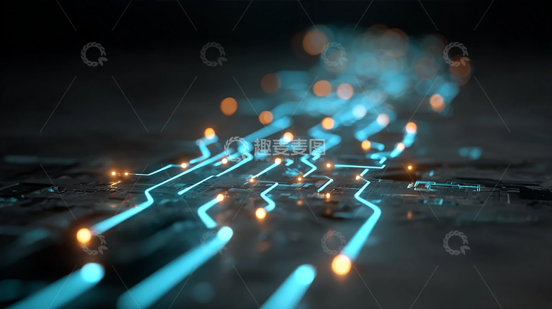 高清大图下载【趣麦麦图】数字光影的未来交响