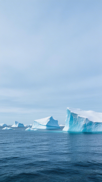 冰川海面景观摄影