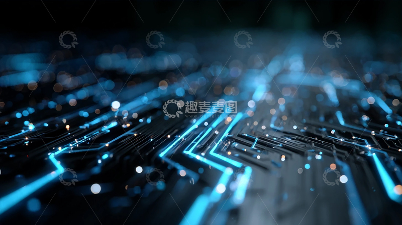 高清大图下载【趣麦麦图】光影交织的数字迷宫
