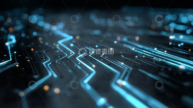 高清大图下载【趣麦麦图】智能未来的科技脉动