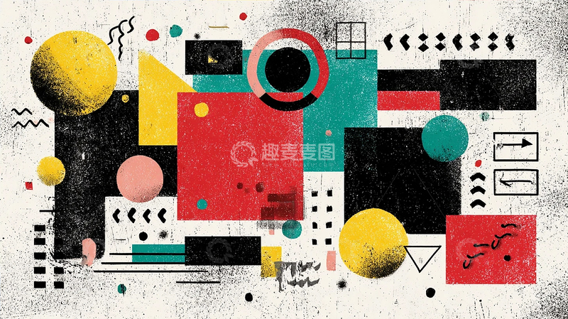 高清大图下载【趣麦麦图】混沌之舞：色彩与形态的交响