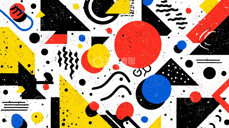 高清大图下载【趣麦麦图】现代几何抽象艺术探索