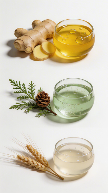 自然风健康饮品组合摄影