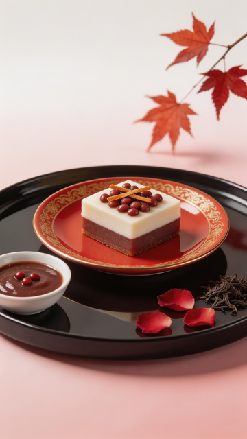 秋日甜点雅致摆盘