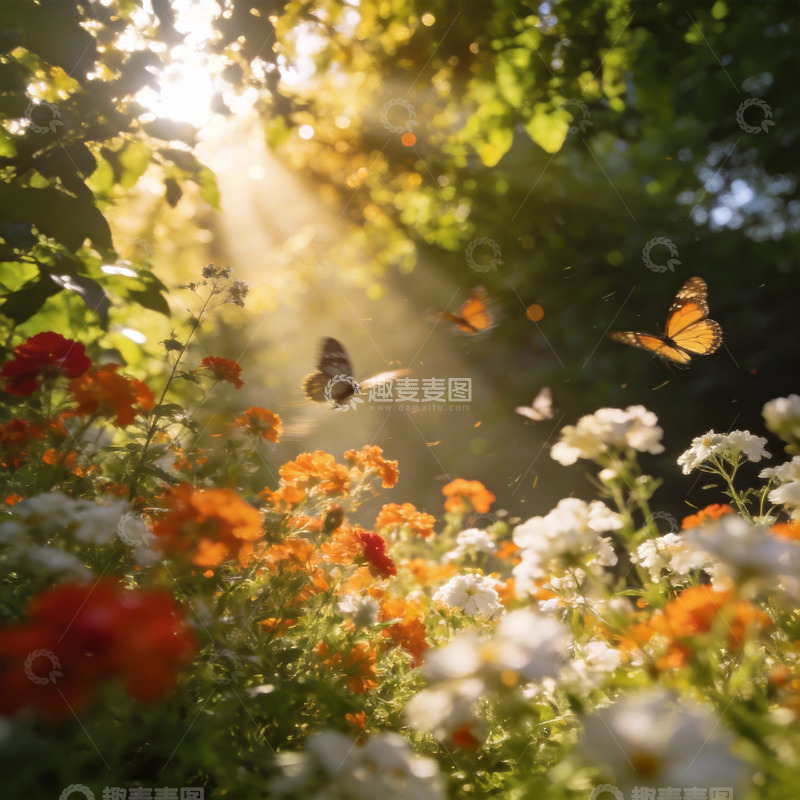 高清大图下载【趣麦麦图】仰拍梦幻花园6