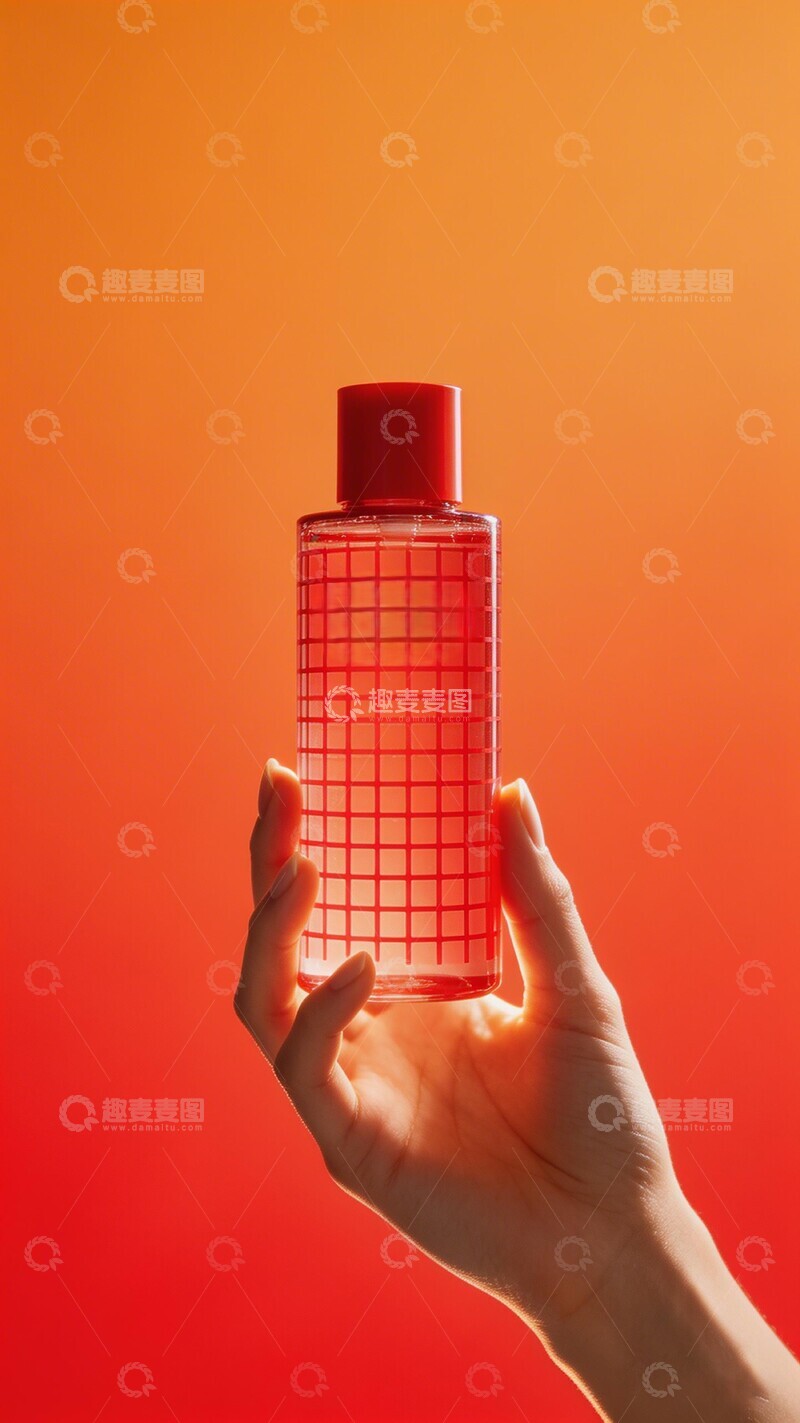 高清大图下载【趣麦麦图】红色香水瓶时尚摄影