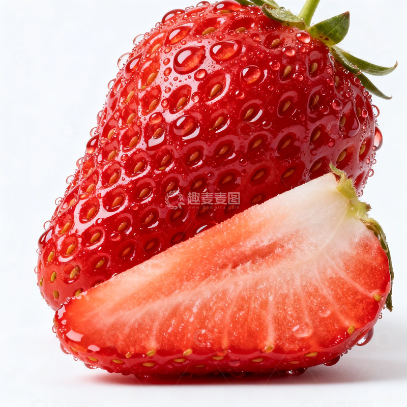 高清大图下载【趣麦麦图】新鲜草莓特写4