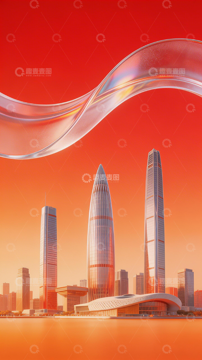 高清大图下载【趣麦麦图】未来城市建筑艺术概念图