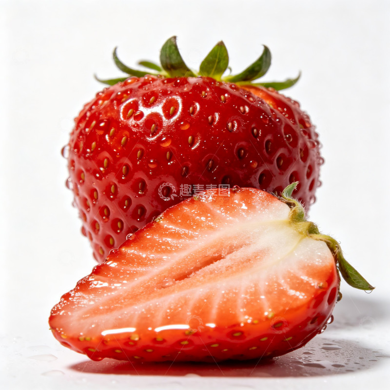 高清大图下载【趣麦麦图】新鲜草莓特写2