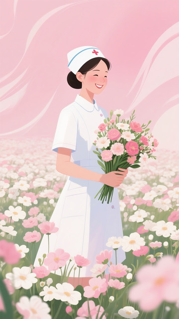 护士节插画海报10