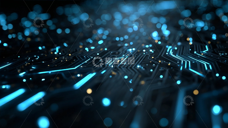 高清大图下载【趣麦麦图】未来科技的光影交织