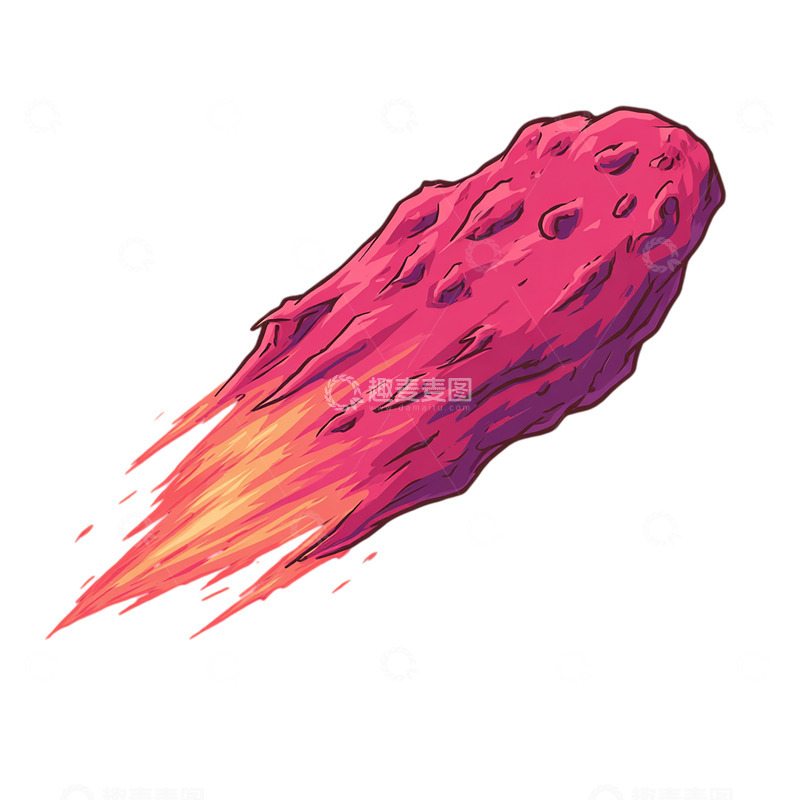 高清大图下载【趣麦麦图】流星陨落的火焰奇迹