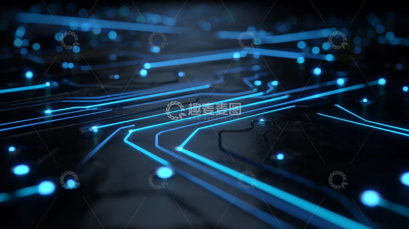 高清大图下载【趣麦麦图】未来科技网络之光闪烁