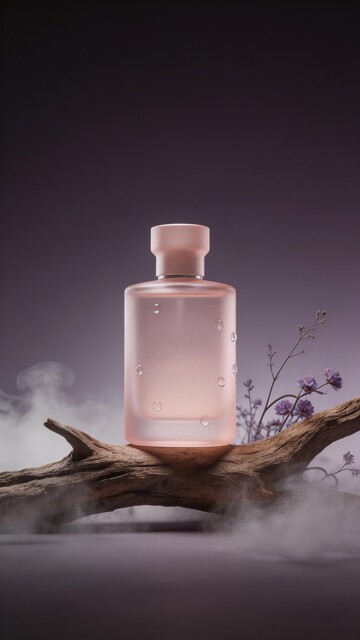粉色香水瓶艺术摄影