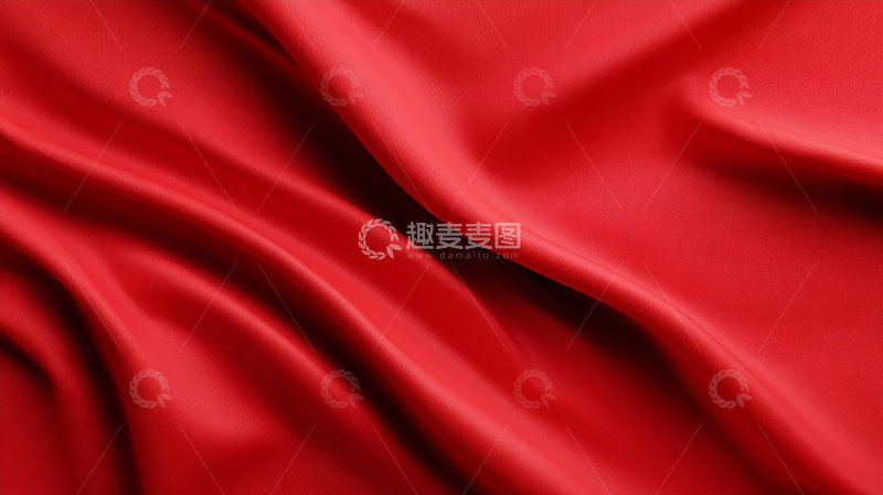 高清大图下载【趣麦麦图】红色丝绸的梦幻舞步