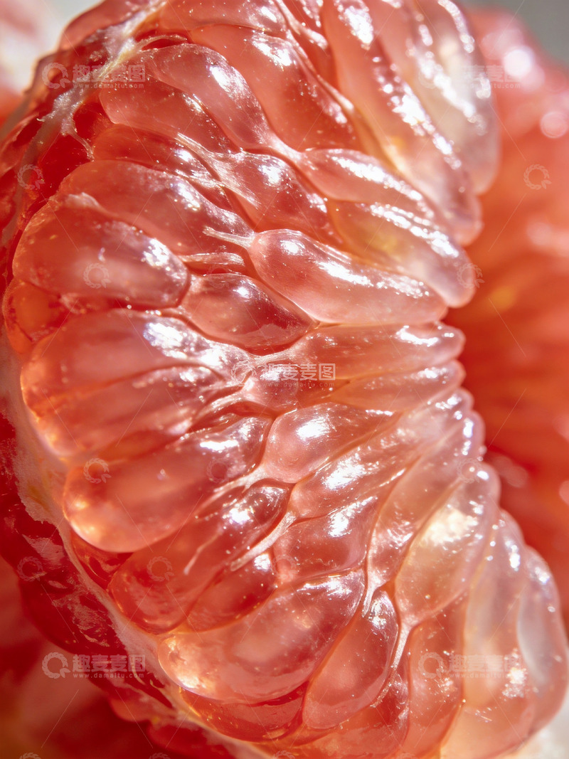 高清大图下载【趣麦麦图】柚子果肉特写3