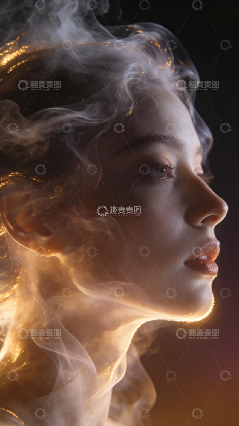 高清大图下载【趣麦麦图】梦幻烟雾光影女性艺术照