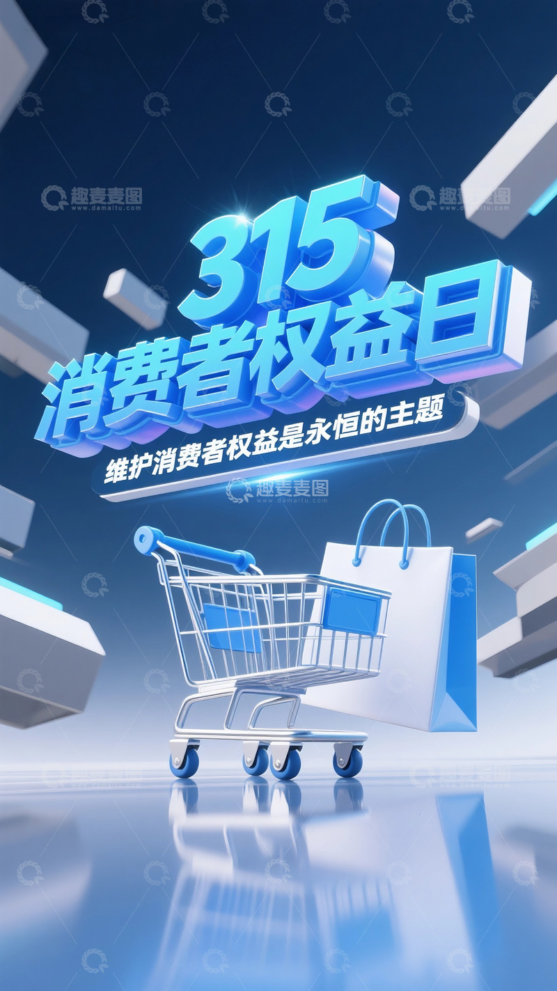 高清大图下载【趣麦麦图】消费者权益海报