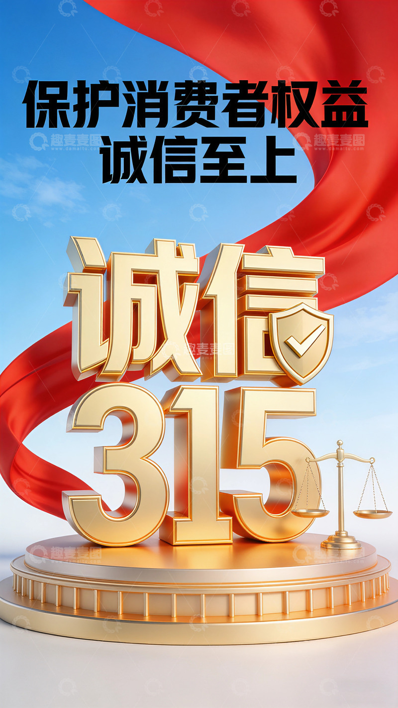 高清大图下载【趣麦麦图】消费者权益日