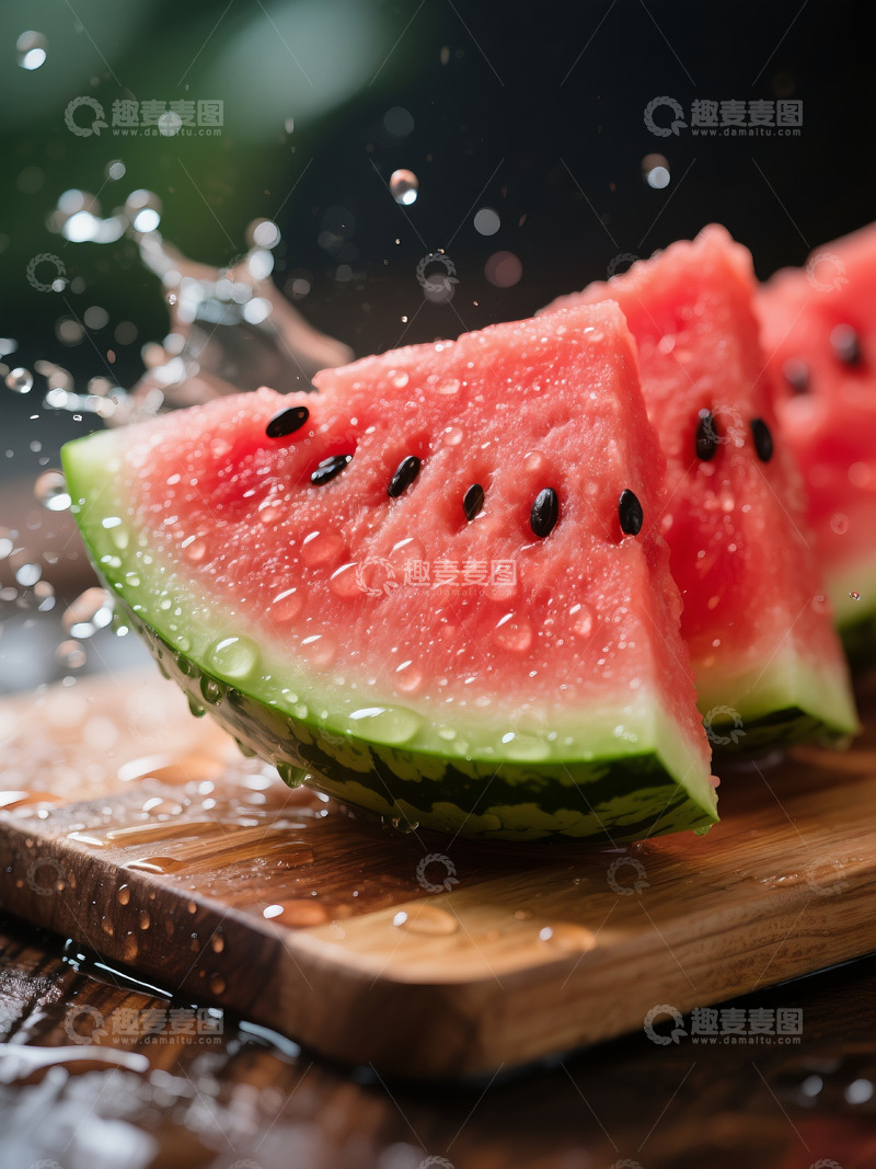 高清大图下载【趣麦麦图】鲜红多汁西瓜23