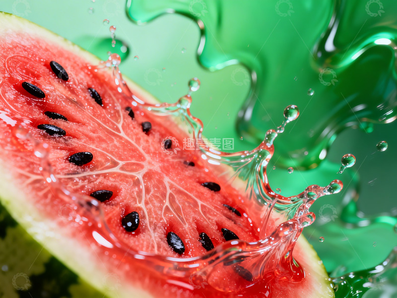 高清大图下载【趣麦麦图】鲜红多汁西瓜12