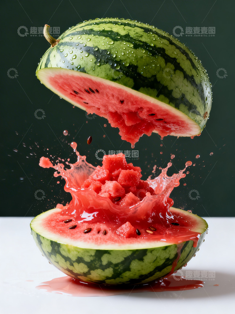 高清大图下载【趣麦麦图】鲜红多汁西瓜15