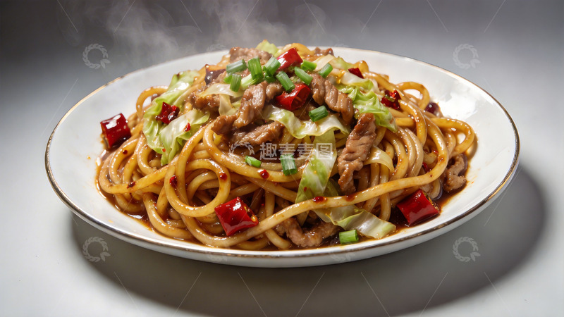 高清大图下载【趣麦麦图】炒米粉特写2