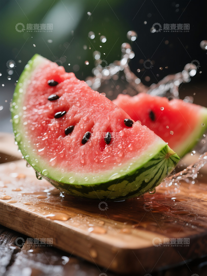 高清大图下载【趣麦麦图】鲜红多汁西瓜3