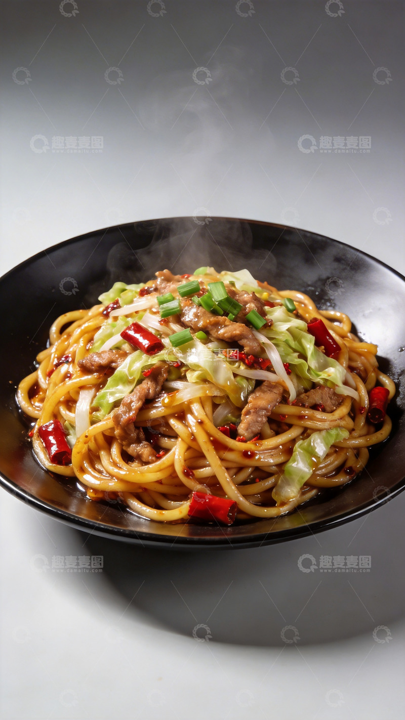 高清大图下载【趣麦麦图】炒米粉特写3