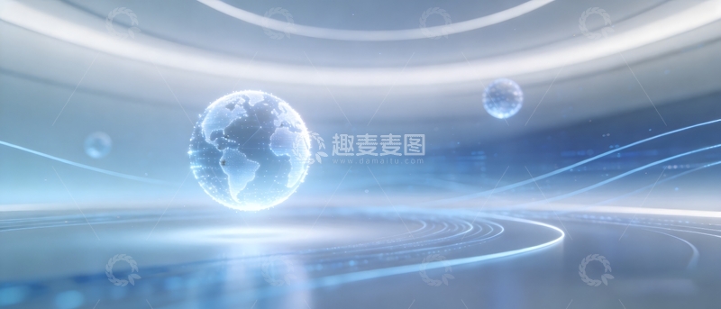 高清大图下载【趣麦麦图】科幻太空星球背景图