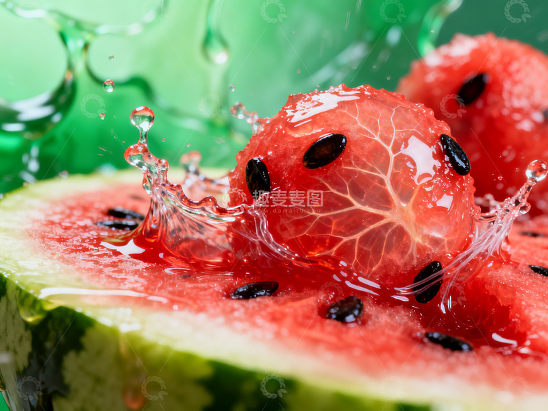 高清大图下载【趣麦麦图】鲜红多汁西瓜13