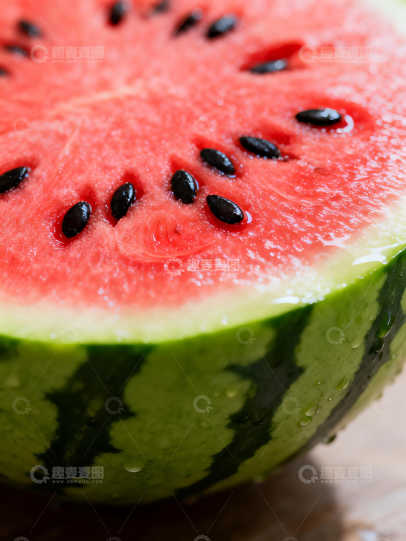 高清大图下载【趣麦麦图】鲜红多汁西瓜摄影