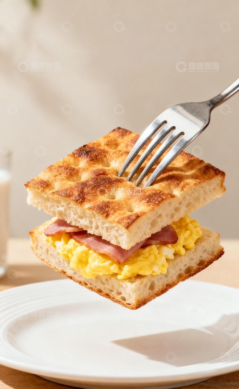 高清大图下载【趣麦麦图】法式佛卡夏早餐海报7