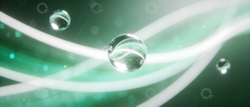 高清大图下载【趣麦麦图】梦幻光晕气泡科技背景